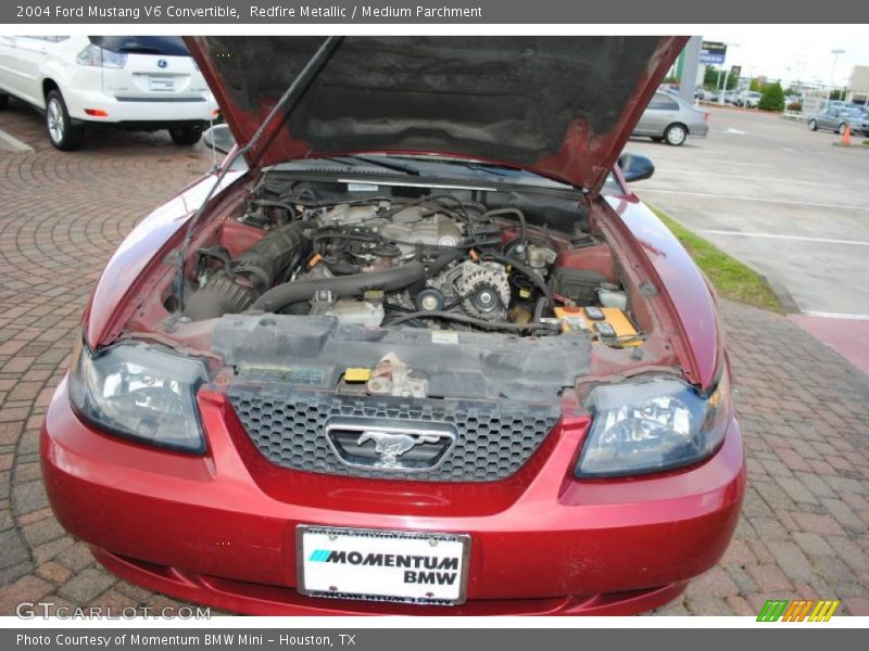 Redfire Metallic / Medium Parchment 2004 Ford Mustang V6 Convertible