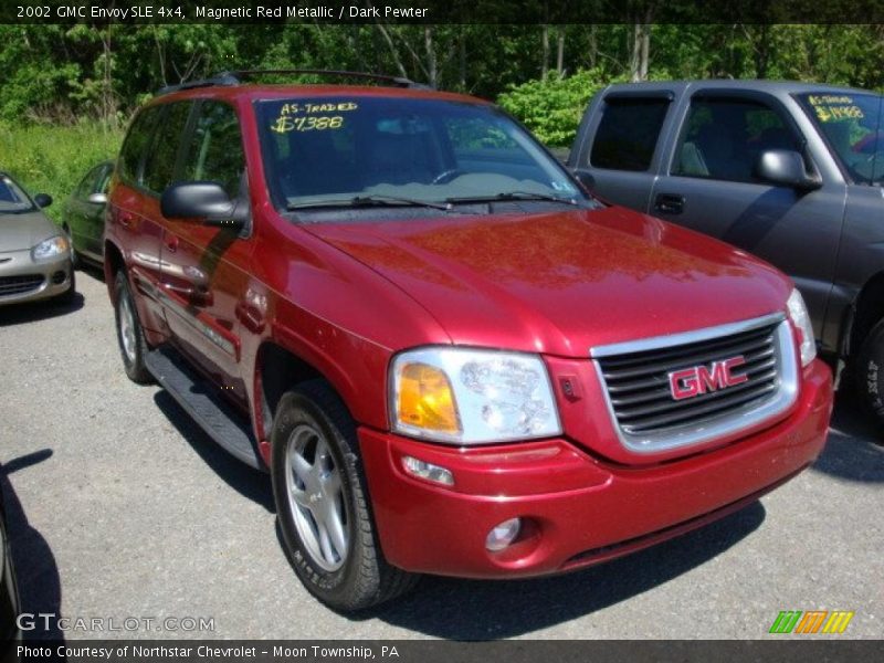 Magnetic Red Metallic / Dark Pewter 2002 GMC Envoy SLE 4x4