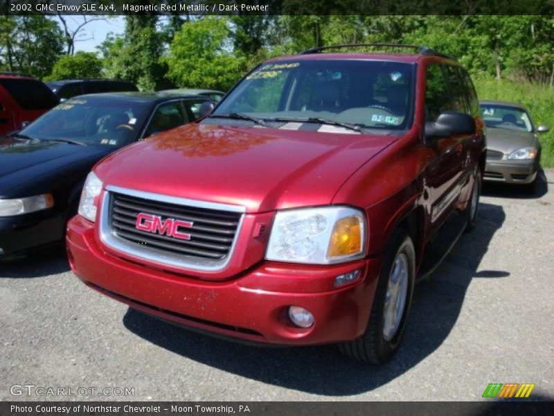 Magnetic Red Metallic / Dark Pewter 2002 GMC Envoy SLE 4x4