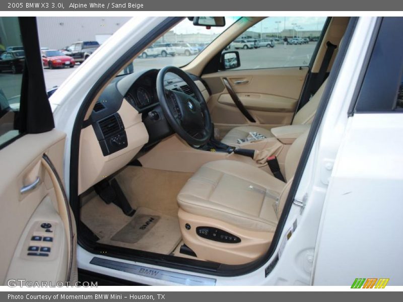 Alpine White / Sand Beige 2005 BMW X3 3.0i