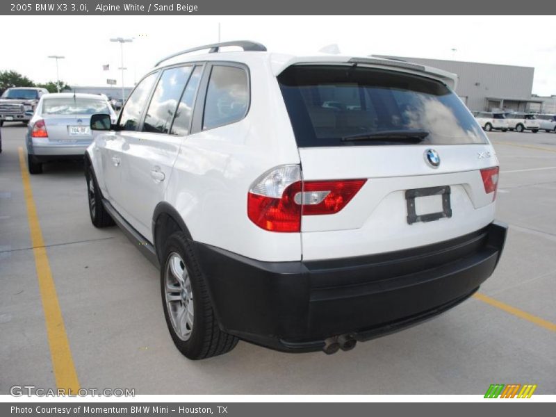 Alpine White / Sand Beige 2005 BMW X3 3.0i