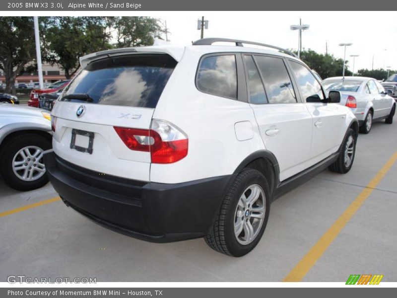Alpine White / Sand Beige 2005 BMW X3 3.0i