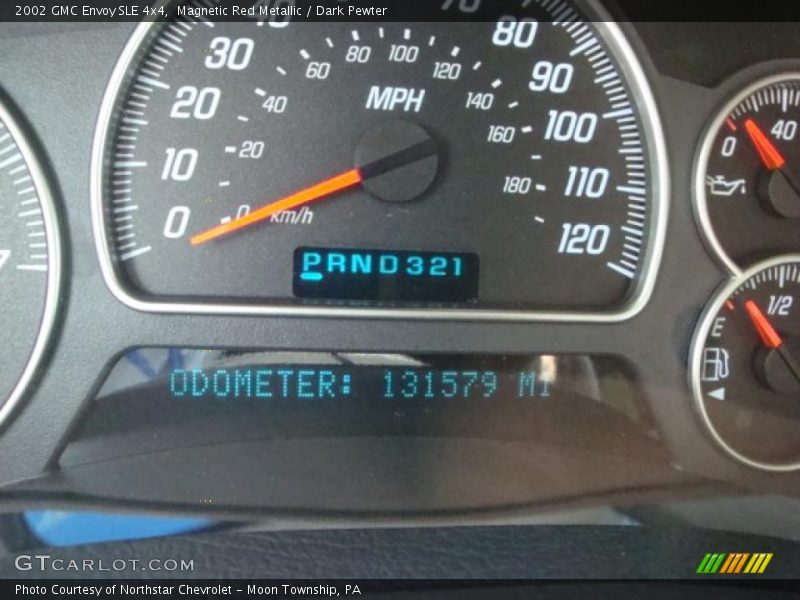 Magnetic Red Metallic / Dark Pewter 2002 GMC Envoy SLE 4x4