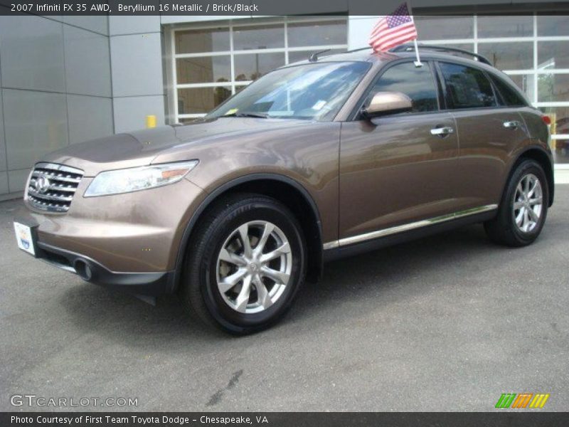 Beryllium 16 Metallic / Brick/Black 2007 Infiniti FX 35 AWD