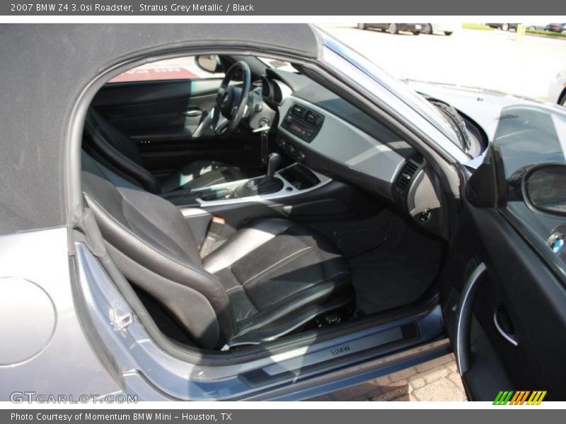 Stratus Grey Metallic / Black 2007 BMW Z4 3.0si Roadster