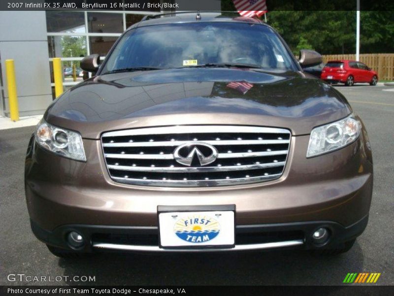 Beryllium 16 Metallic / Brick/Black 2007 Infiniti FX 35 AWD