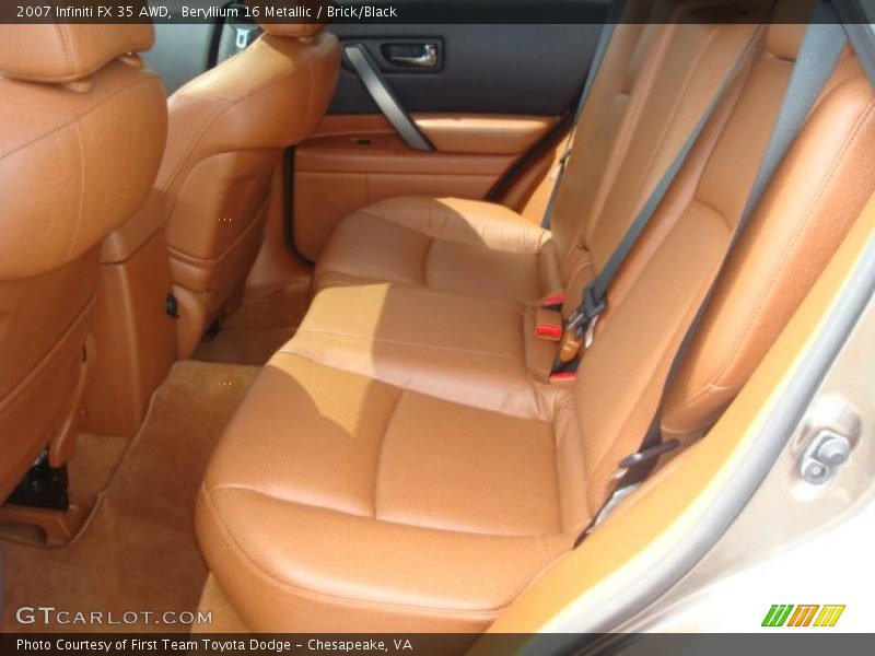 Beryllium 16 Metallic / Brick/Black 2007 Infiniti FX 35 AWD