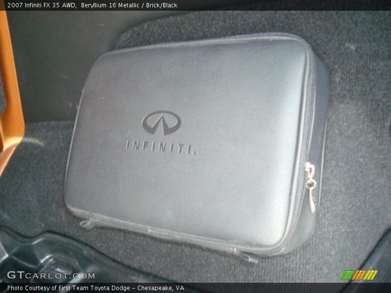 Beryllium 16 Metallic / Brick/Black 2007 Infiniti FX 35 AWD