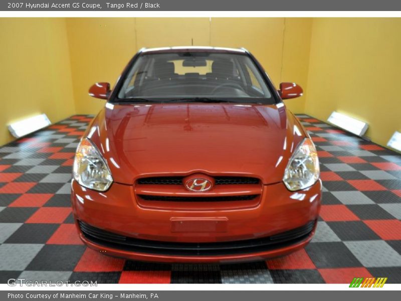 Tango Red / Black 2007 Hyundai Accent GS Coupe