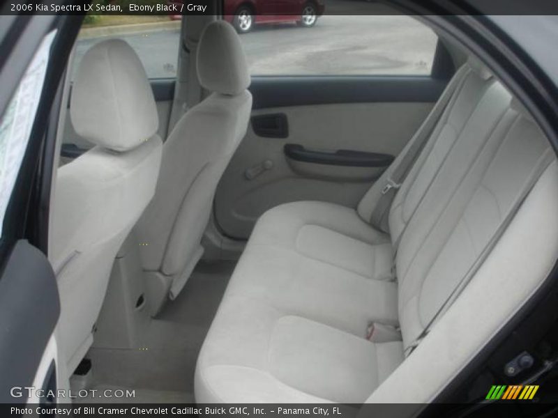 Ebony Black / Gray 2006 Kia Spectra LX Sedan