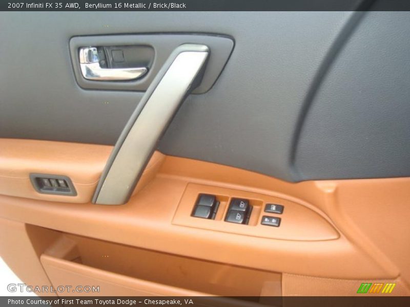 Beryllium 16 Metallic / Brick/Black 2007 Infiniti FX 35 AWD