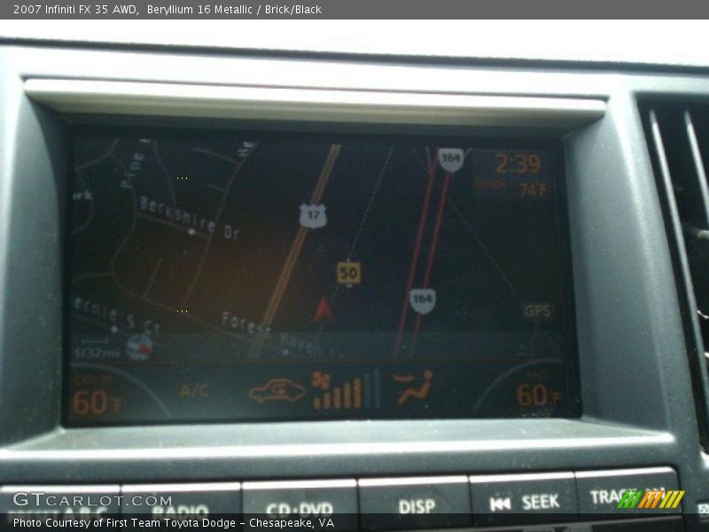 Beryllium 16 Metallic / Brick/Black 2007 Infiniti FX 35 AWD