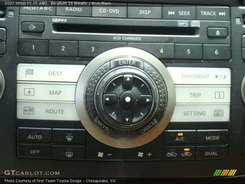 Beryllium 16 Metallic / Brick/Black 2007 Infiniti FX 35 AWD
