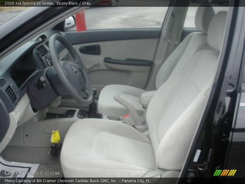 Ebony Black / Gray 2006 Kia Spectra LX Sedan