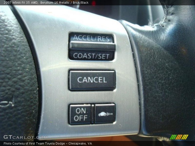 Beryllium 16 Metallic / Brick/Black 2007 Infiniti FX 35 AWD