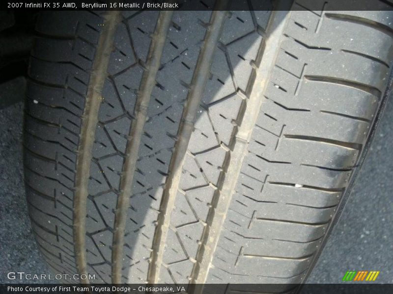 Beryllium 16 Metallic / Brick/Black 2007 Infiniti FX 35 AWD