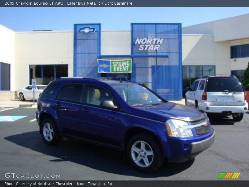 Laser Blue Metallic / Light Cashmere 2005 Chevrolet Equinox LT AWD