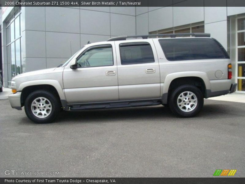 Silver Birch Metallic / Tan/Neutral 2006 Chevrolet Suburban Z71 1500 4x4