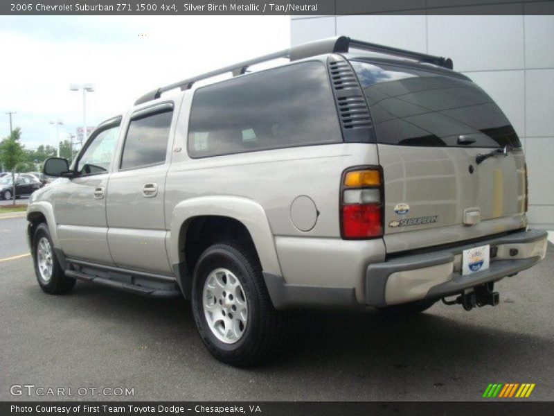 Silver Birch Metallic / Tan/Neutral 2006 Chevrolet Suburban Z71 1500 4x4