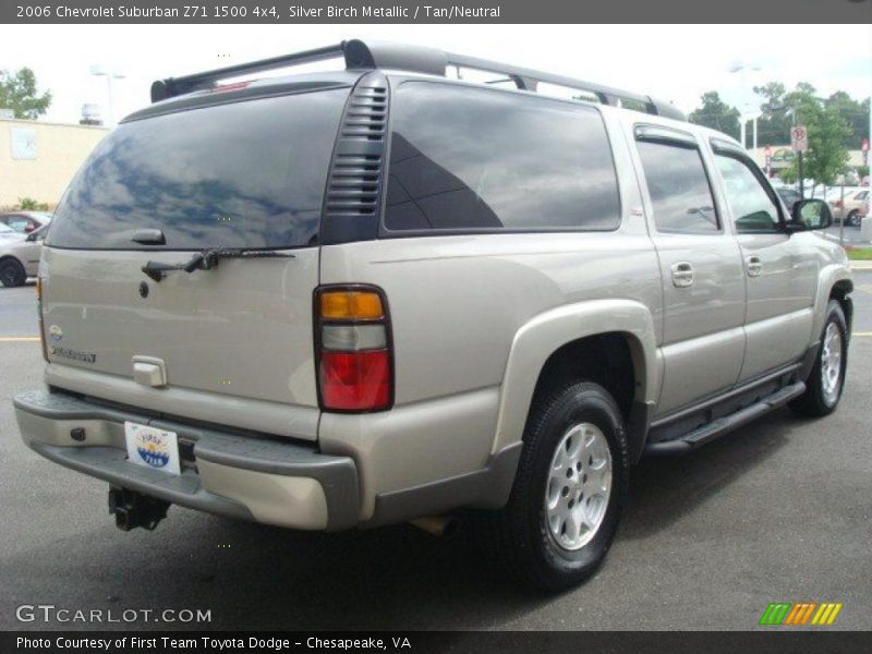 Silver Birch Metallic / Tan/Neutral 2006 Chevrolet Suburban Z71 1500 4x4