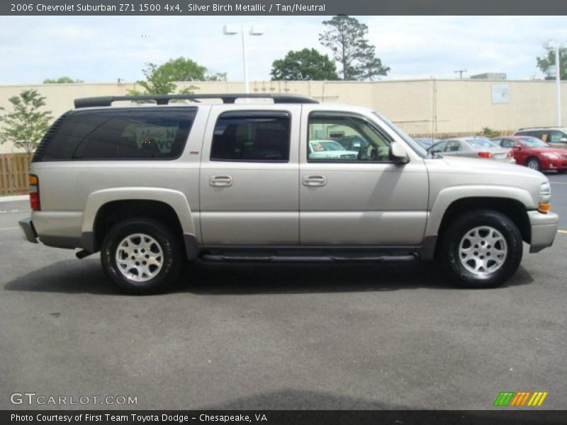 Silver Birch Metallic / Tan/Neutral 2006 Chevrolet Suburban Z71 1500 4x4