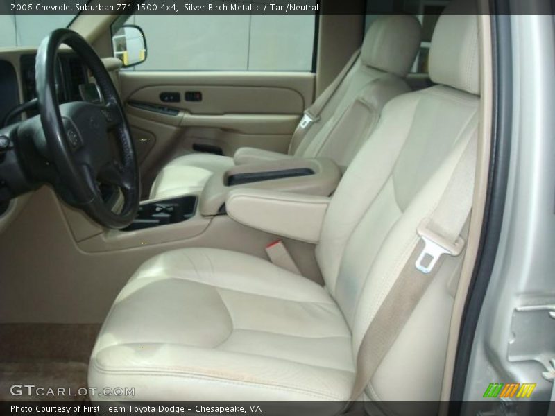 Silver Birch Metallic / Tan/Neutral 2006 Chevrolet Suburban Z71 1500 4x4
