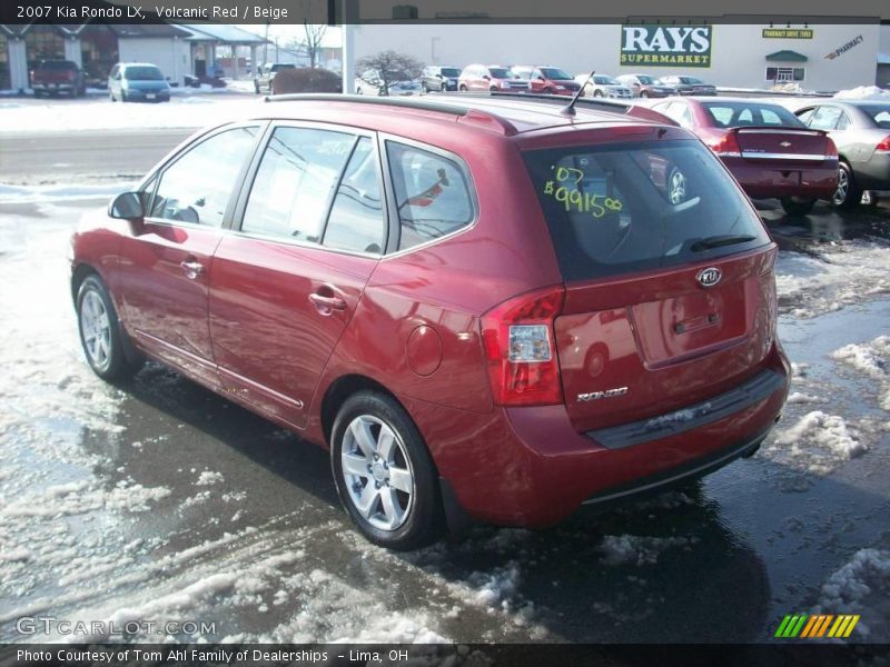 Volcanic Red / Beige 2007 Kia Rondo LX