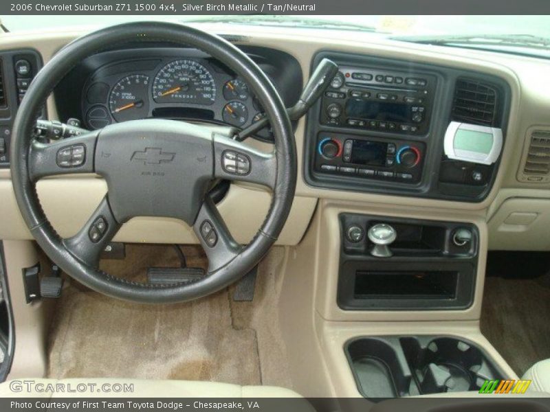 Silver Birch Metallic / Tan/Neutral 2006 Chevrolet Suburban Z71 1500 4x4