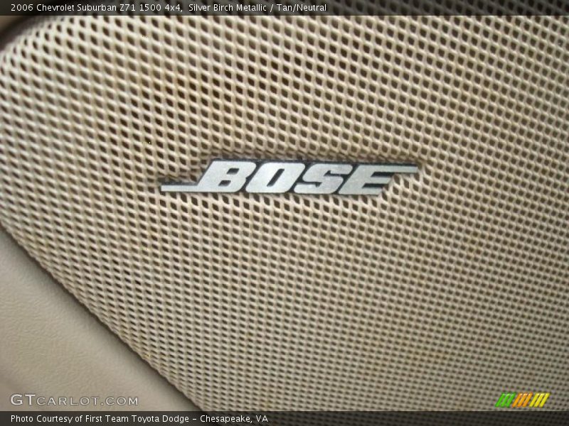 Silver Birch Metallic / Tan/Neutral 2006 Chevrolet Suburban Z71 1500 4x4