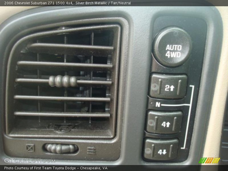 Silver Birch Metallic / Tan/Neutral 2006 Chevrolet Suburban Z71 1500 4x4