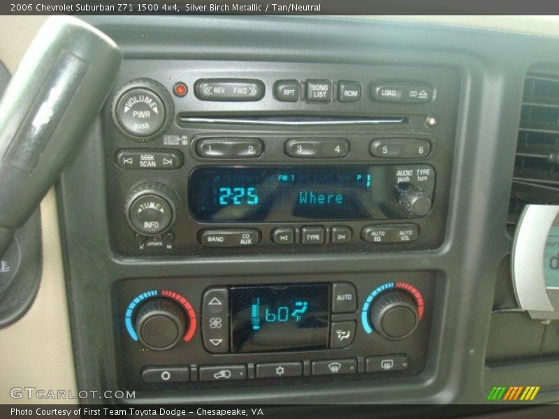 Silver Birch Metallic / Tan/Neutral 2006 Chevrolet Suburban Z71 1500 4x4