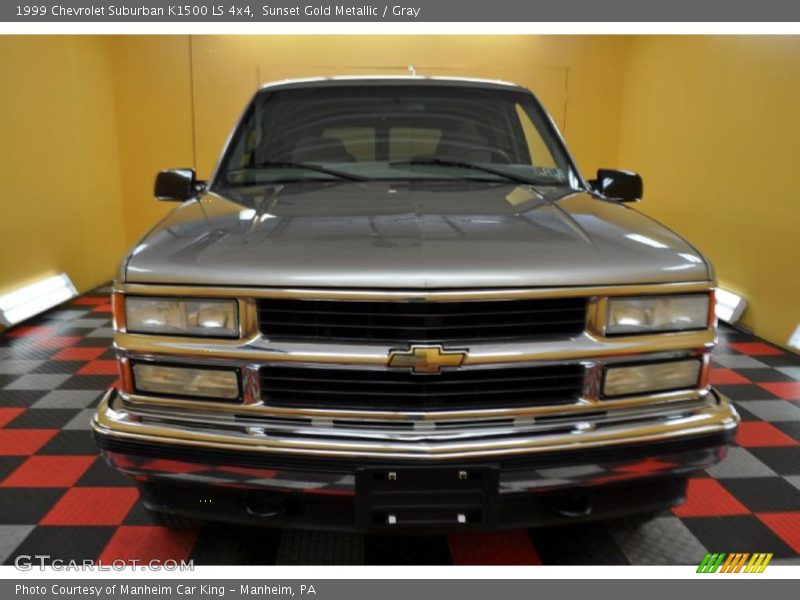 Sunset Gold Metallic / Gray 1999 Chevrolet Suburban K1500 LS 4x4