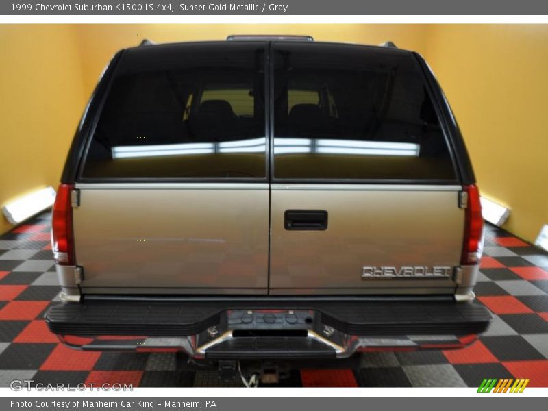 Sunset Gold Metallic / Gray 1999 Chevrolet Suburban K1500 LS 4x4