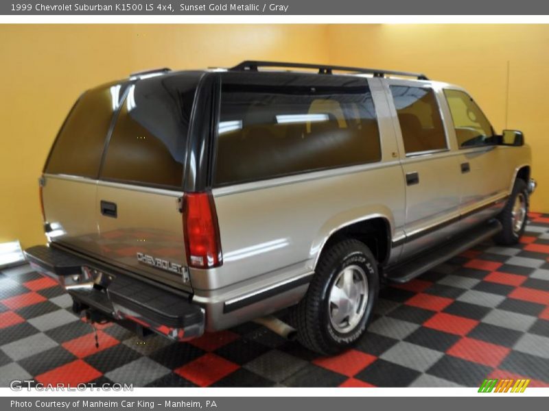 Sunset Gold Metallic / Gray 1999 Chevrolet Suburban K1500 LS 4x4