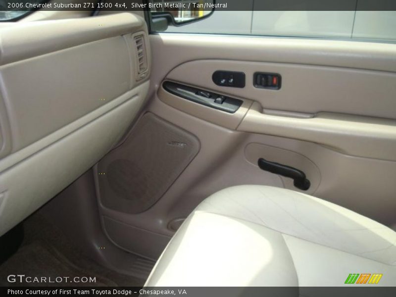 Silver Birch Metallic / Tan/Neutral 2006 Chevrolet Suburban Z71 1500 4x4