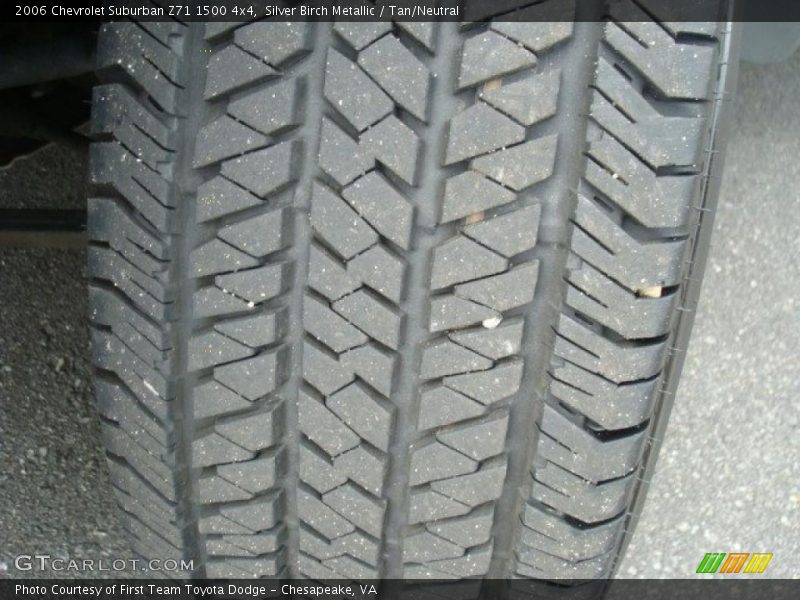 Silver Birch Metallic / Tan/Neutral 2006 Chevrolet Suburban Z71 1500 4x4