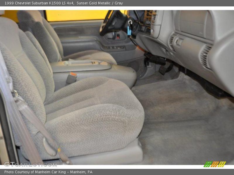 Sunset Gold Metallic / Gray 1999 Chevrolet Suburban K1500 LS 4x4