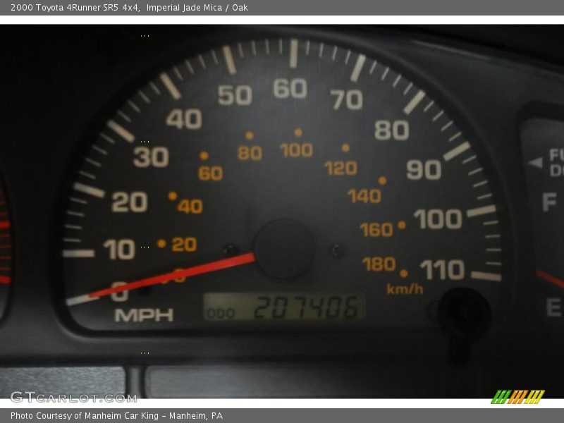 Imperial Jade Mica / Oak 2000 Toyota 4Runner SR5 4x4