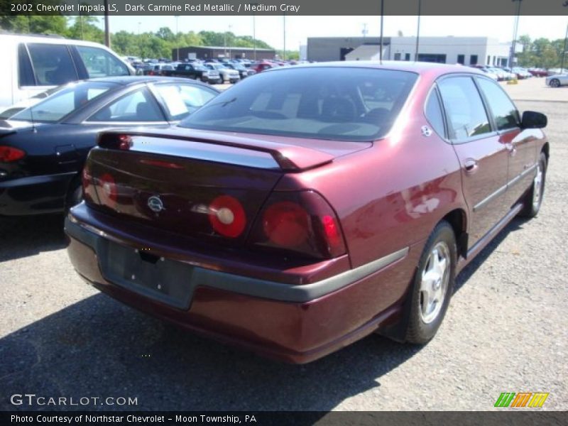 Dark Carmine Red Metallic / Medium Gray 2002 Chevrolet Impala LS