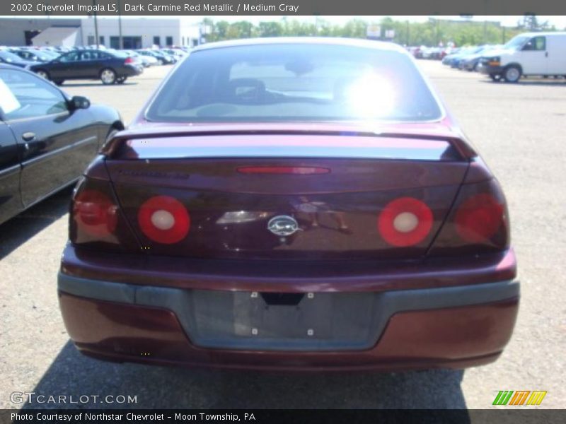 Dark Carmine Red Metallic / Medium Gray 2002 Chevrolet Impala LS