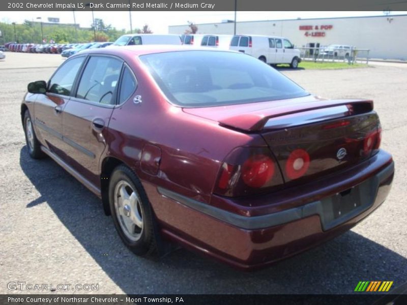 Dark Carmine Red Metallic / Medium Gray 2002 Chevrolet Impala LS