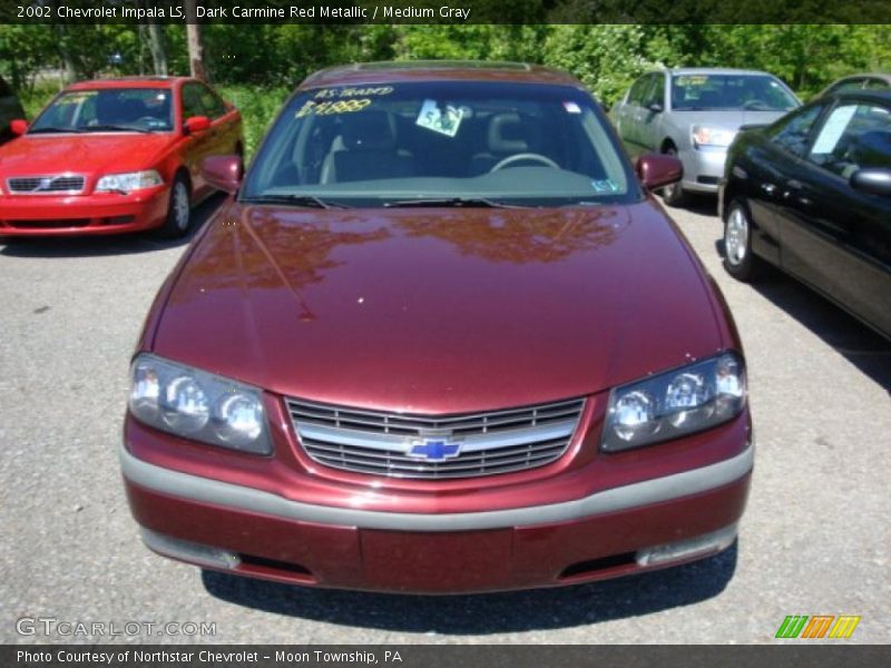 Dark Carmine Red Metallic / Medium Gray 2002 Chevrolet Impala LS