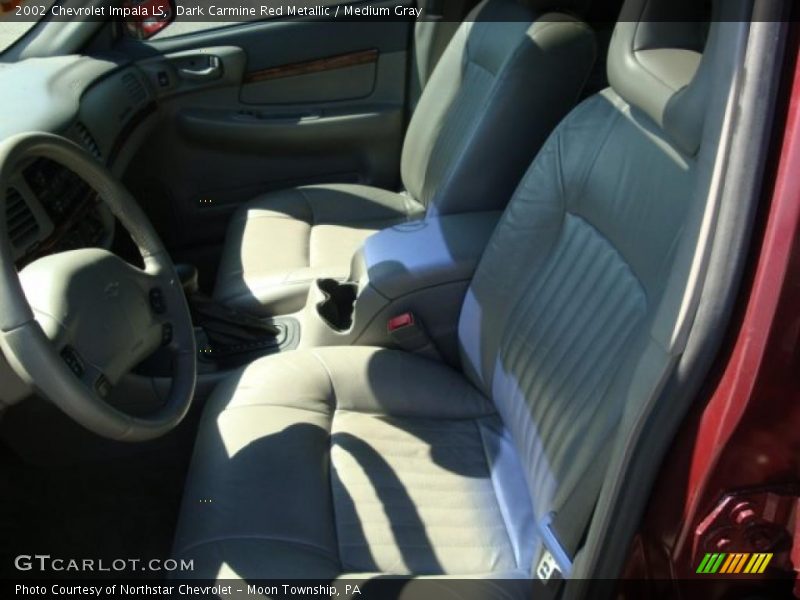 Dark Carmine Red Metallic / Medium Gray 2002 Chevrolet Impala LS