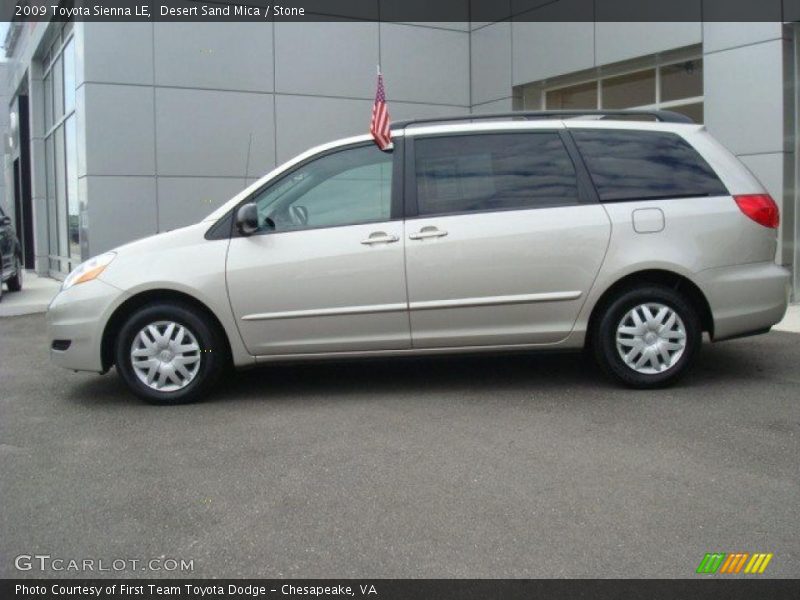 Desert Sand Mica / Stone 2009 Toyota Sienna LE