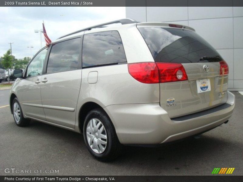 Desert Sand Mica / Stone 2009 Toyota Sienna LE