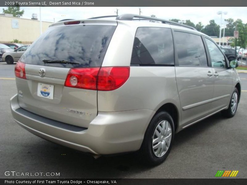 Desert Sand Mica / Stone 2009 Toyota Sienna LE