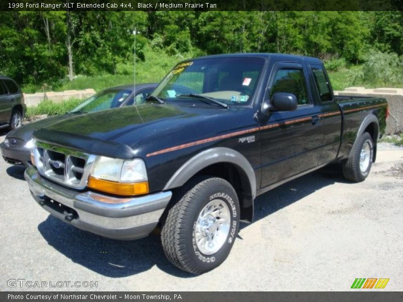 Black / Medium Prairie Tan 1998 Ford Ranger XLT Extended Cab 4x4