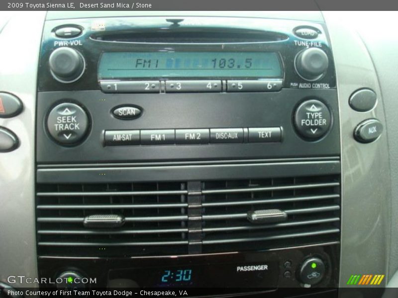 Desert Sand Mica / Stone 2009 Toyota Sienna LE