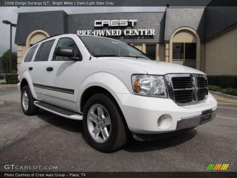 Bright White / Dark/Light Slate Gray 2008 Dodge Durango SLT