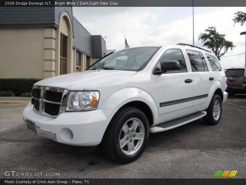 Bright White / Dark/Light Slate Gray 2008 Dodge Durango SLT